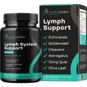 Herbal Lymph System Support Supplement - lymfatisk støtte kompleks med Echinacea Goldenseal Astragalus & Hydroxytyrosol for lymfatisk dressing & immune support - Vegan ikke-GMO Glutenfri (1 måned)