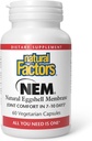 Naturlige faktorer, NEM Naturlige Eggshell Membran, fremmer felles komfort og fleksibilitet, 60 kapsler