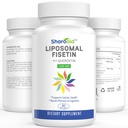 Liposomal Fisetin med Quercetin Supplementer 1200 mg per servering, høy absorpsjon Polyfenoler Antioksidanter for kvinner,Men,Non-GMO, Glutenfri,1 flaske-60 Softgels