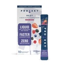 PROTEKT GABA L Theanine Supplement | Melatonin-fri søvnhjelp for voksne | Valerisk rot for nattstøtte og hvilelig søvn | GABA rolig flytende drikke blanding for voksne | Blandet Berry, pakke med 10