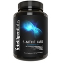 Intelligent Labs 1MG 5-MTHF Metylfolat, 120 Kapsler, 120 dagers forsyning, Best verdi Foline Acid Supplement som Quatrefolic, Aktivert Folat, 1MG = 1000mcg, 5 metyltetrahydrofolat