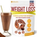 Måltid Erstatning Shake for kvinner med sjokoladeflavor, ketovennlig, Kosher Proteinpulver, Pre & Probiotika for lett dialyse, Ingen sucralose inkludert, 16,9 Oz