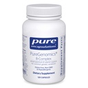 Pure Enkapslinger PureGenomics B-Complex - bredspektrum B vitamin støtte for genetisk uttrykk, cellefunksjon, hormonproduksjon og energimetabolisme * - med vitamin B12 & B6-120 kapsler