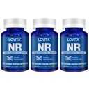 Lovita NR (Nicotinamid Riboside) 350 mg, NAD Supplement med trans-Resveratrol og Betain, fremme NAD Plus nivåer, sunn aldring, 30 vegansk Enterisk-koated kapsler (Pack of 3)