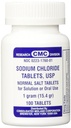 Natriumkloridtabletter 1 Gm, USP Normale salttabletter - 100 tabletter