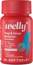 Welly Remedies ® OTC Smerte & Fever Relief: Ibuprofen ® Smertelindring / Fever Reduser Medisin med Proven Aktive ingredienser
