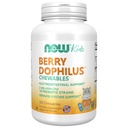 NOW Mattilskudd, BerryDophilusTM med 2 milliarder, 10 Probiotiske Strains, Xylitol søtet, Strain Verifisert, 120 Chewables, emballasje kan variere