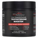 MEN'S PeakPerformance - Testosteron Booster Supplement for menn - Boost Stamina, Muskelvekst, Energi, Styrke, Endurance & Drive - Ashwagandha, Tribulus, L-Arginin, Tongkat Ali- 90 Kapsler