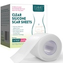 Silikon Scar Sheets, Clear Silicon Gel Scar Sheets, Invisible Scar Tape(1,6\" x 120\"Roll-3M), Scar Strips for kirurgiske arr, medisinsk grad, Scar Removal Sheets for C-avsnitt, Bryst, Keloid et.