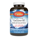 Carlson - Cod Liver Oil Gems, 460 mg Omega-3s + vitaminer A & D3, Wild-Caught Norsk Arctic Cod-Liver Oil, Sustainly Sourced Nordic Fish Oil Capsules, Lemon, 150 Soft Gels