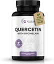 Quercetin med Bromelain (1000mg Services) - 120 Veggie Capsule Supplement - støtter sunne immunfunksjoner i menn og kvinner, vegansk, ikke-GMO, laget i USA