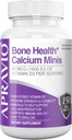Bone Helse Kalsium Minis Tabletter, Kalsiumtilskudd w/Vitamin D3, Magnesium, sink, kobber, Manganesisk, Mineraler for å hjelpe støtte bein styrke, kollagen produksjon, immun helse, 150ct