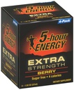5-timers energi ekstra styrke kosttilskudd, berry, 4 telling
