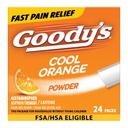 Goodys smerte lindring pulvere, ekstra styrke hodepine pulver kul oransje, 24 ct (pakke med 1)