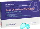 WELMATE - Anti-Diarreal Softgels (24 Softgels) - Loperamid HCL 2 mg - Diarrea Symptom Relief - Upset Mage Reliever - Anti diarrea piller - Over-The-Counter Medisasjon