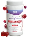 Magnesium Citrat Gummies - sukker-fri, vegansk og ikke-GMO for bedre søvn og avslapping - Ingen sukker alkohol - magnesiumtilskudd for voksne, tenåringer og barn - Cherry - 240 Chews