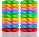 18 Pack Mosquito Avvisende armbånd for voksne og barn, DEET-fri vanntett band, Individuelt innpakket Wristbands