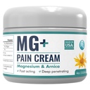Mars wellness MG+ Magnesium Krem Smerte Relief - Ekstra styrke Magnesium og Arnica Cream - 4 OZ Tub - Neuropathy, Muskelsmerter, og Ben Cramps Relief - 1 pakke