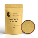CARMEL ORGANICS Lacorice Root Powder - 8 Ounce ® Herbal Supplement | Naturlig søtningsmidler og Digestive Aid | Ikke-GMO | Ingen lagt til preservativer og additiver
