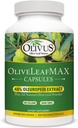 OliveLeafMAX Olive Leaf Extract (40% Oleuroepin) + Organisk Olive Leaf pulver + Ingen Fyllers + 300 Vegetariske kapsler + Oppgitt fra Spania og produsert i USA på GMP Facility