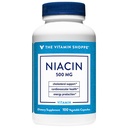 Vitamin Shoppe Niacin - Kolesterol støtte - 500 MG (100 grønnsaker kapsler)