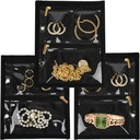 Reise smykker Organizer Case,Jewelry Vesker Smykker Oppbevaring Bok Binder med Clear Zipper Velvet Pouch for reise, øredobber, Ringer, halskjede, armbånd (Inner Pages, 3 PCS)