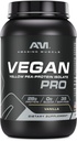 Amazing Muskel Vegan Protein pulver | 28 gram Protein | 34 serveringer | Zero sukker | Yellow Pea Protein Isolate Supplement | laget i USA (3 Lb, Vanilla)