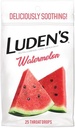 Ludens Soothing Throat Drops, Vannmelon, 25 ct (Pack of 1)