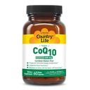 Country Life Bare CoQ10 100mg – Støtter hjertefunksjon og cellulær energi, Vegan Softgels, sertifisert Glutenfri, Ikke-GMO Supplement, 60 ct – Cardiovaskulær helsestøtte