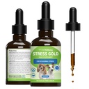 Kjæledyrs velvære Stress Gold for Hunde - Vet-formulert Situasjonell Canine Stress Support - Hurtigutførelse av bilreiser, stormer, Vet Besøk - Holistisk Hunde Herbal Blend - Flytende støtte 2 oz (59ml)