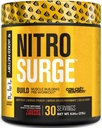 Jacked Factory Nitrosurge Bygge pre trening med kreatin for muskelbygging - Con Cret pulver og elevATP Intense Energi, Kraftige pumper, endeløs utholdenhet 30 serveringer, Cherry Limeade