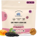 MommaBear Organics Håndlaget Kids Cough Lollipops – Naturlig Sore Throat Relief & Cough Drop Suckers for barn 3+ – Elderberry Bits, Honning & Organic Flavors – Tightly forseglet for ferskhet, 5pc
