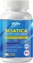 Sciatic Nerve Relief Supplement, Avansert støtteformel for nerve helse, alfa liposyre, vitaminkompleks, 120 kapsler, laget i USA