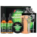 Beard Care Kit - Inneholder (1) hver av Beard Olier (Sandalwood & Unscented), Biotin Beard Growth Balm, Comb og Scissors for Grooming og Trimming - Beard Care Daddy Gaver for menn Han Far ektemann
