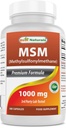 Beste Naturals MSM 1000 mg 180 kapsler
