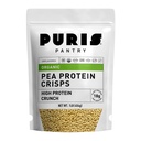 PURIS Organic Pea Protein Crips, Certified Organic Pea Protein Isolate, Keto Protein Crunch, laget 100% i USA, Ikke-GMO, Glutenfri, Ingen Sukker, Ingen Sokker, 18g Protein, 7g karbohydrater, Uslavored