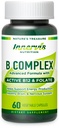 Bioactive B-kompleks med aktiv B12 & Folate – støtter energi, hjerne og nerve helse, 60 veganske kapsler