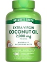 Naturens Sannhet Kokosolje Supplement ® 100 Softgels | naturlig forekommende MCTs ® Ikke-GMO & Glutenfri