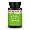 Dr. Mercola Metyl Folat - støtter avgifts- og cellehelse - 5-MTHF Folat - Biotilgjengelig formel - 5 mg - 30 kapsler