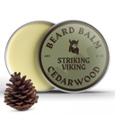 Striking Viking Beard Balm for menn - Leave i Beard Conditioner - Styling Balm laget med naturlig avledet Beard Butter, Argan & Jojoba Olier (2 Ounce (pakke med 1), Cedar Scent)