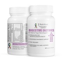 Digestive enzymer for sensitive magene - Støtter Vagus Nerve, vegetarisk pancreatisk støtte, tidsstyrt frigjøring formel for optimal Gut helse, forbedrer matdemping og Gut Flora
