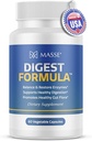 MASSE' Digest formel Supplement Enzyme Boost Capsules - Advanced Formula for Digestive helse & Gut Flora Support - Naturlig organisk Enzyme Supplement for digestiv omsorg og overvekst- 60 greve