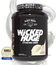 Over hele verden Ernæring Bundle Kompatibel med Black Magic Wicked Store - Mass Gainer Fransk Vanilla Flavor for Muscle Support and Recovery, 7.24 LBS Protein Powder Supplement med Keychain
