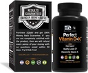HFL Perfect vitamin D&K av Dr. Sam Robbins | Vitamin D3 & K2 (MenaQ7® MK-7) | 3 måneders forsyning | 2x absorberbar | Vegansk, plantebasert, mikroinnkapslet.