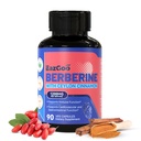 Premium Berberine Supplement 1200 mg med Ceylon kanel - 90 Vegan Capsules - Berberine HCL Supplement Ikke-GMO Glutenfri, Immun støtte