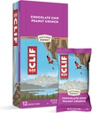 Clif Bars - Energibarer - Sjokolade Chip Peanut Crunch - laget med økologisk havre - Plant Basert Mat - Vegetarian - Kosher (2.4 Ounce Protein Bars, 12 greve)
