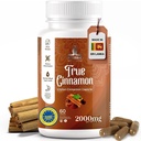 Pure Ceylon Cinnamon Capsules, 2.000mg, to måneders kosttilskudd i Sri Lanka |Non-GMO, Glutenfri, True Cinnamomum fra Sri Lanka, 100% ren kanel (NOT blanding med Cassia).