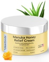 Clearbody Organics Manuka Honning Cream - 2 fl oz, Pakke med 1 - Soothing Eczema Cream - Deep Hydration med Colloidal Oatmele - Instant Manuka Relief for tørr, kløende hud