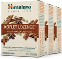 Himalaya Koflet Lozenges, Vanilla Chai Flavor, Naturlig Herbal Cough Drop for varme relief og beroligende komfort, 130 mg, 20 Lozenges,3 pakke