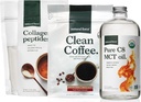 Naturlig kraft organisk ren kaffe, kollagen peptider, og ren C8 MCT oljebundel - toksinfri kaffe, korn Fed kollagen, & MCTs - ikke-GMO, keto, & Paleo - 12 Oz, 11.7 Oz, 32 Oz
